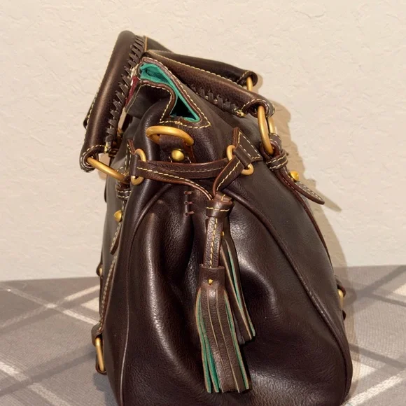 Dooney & Bourke Florentine Satchel in Brown Tmoro NEW - Picture 4 of 8